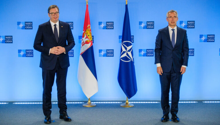 The President of the Republic of Serbia visits NATO