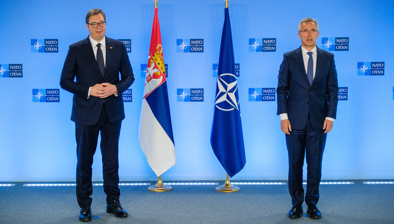 The President of the Republic of Serbia visits NATO